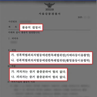 [형사] 연인 간 촬영·대화 내용 관련 성폭법 위반 혐의, 변호인 조력으로 ‘혐의없음’ 불송치 결정